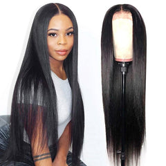 4x4 Lace Closure Wig Pre Plucked Closure Wigs 180% Density -Silky Straight -SULMY | SULMY.