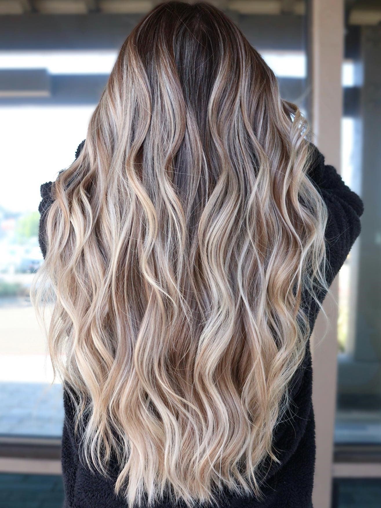 Dark Rooted Blonde Wigs 100% Real Human Hair for Caucasian | Free Shipping