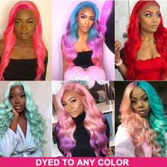 613 Blonde Lace Front Wavy Wigs 100% Real Human Hair