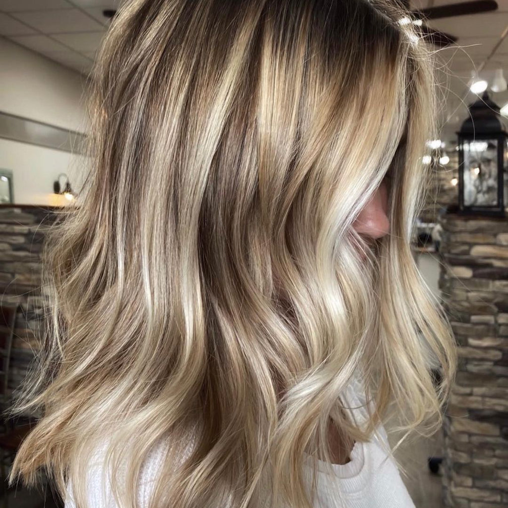 SULMY Silver Ash Blonde Hair in the Front Wigs 100% Real Human Hair fo