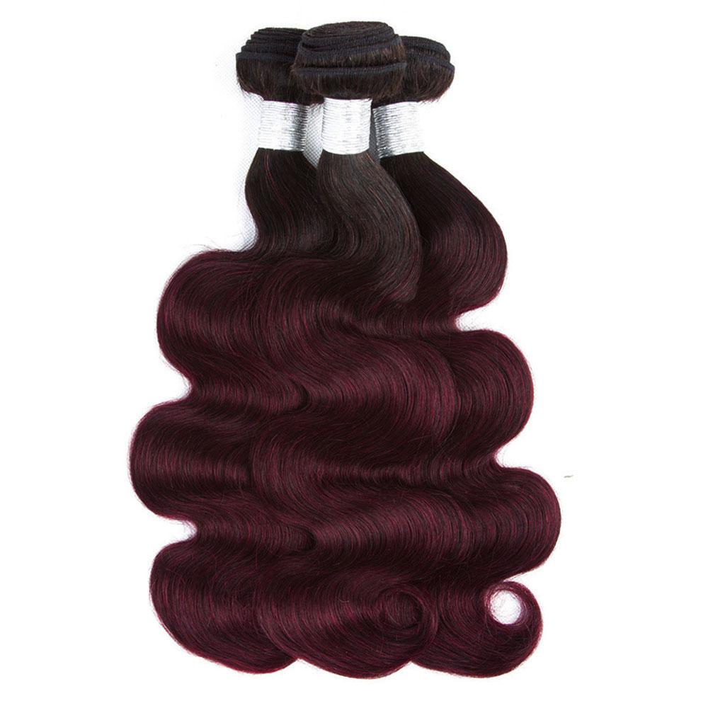 99j Bundles Dark Roots Ombre 99j Human Hair Weave | SULMY.