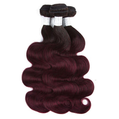 99j Bundles Dark Roots Ombre 99j Human Hair Weave | SULMY.