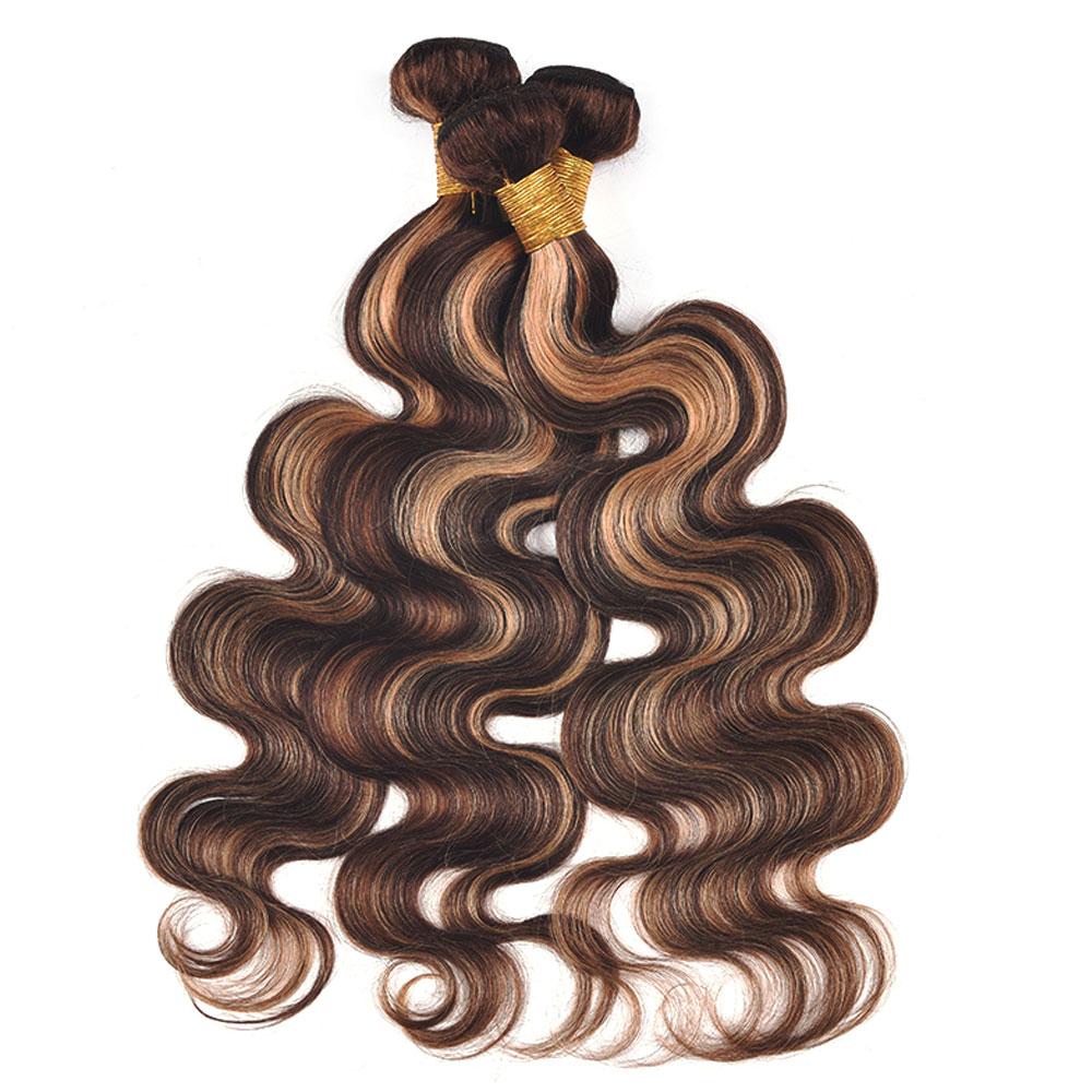 Honey Blonde Highlight Bundles With Closure Body Wave | SULMY.