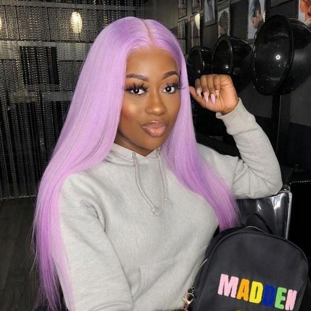 Lavender Colored Wigs 100 Human Hair SULMY