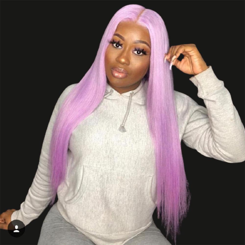 Lavender Colored Wigs 100 Human Hair SULMY
