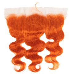 Orange Hair Weave Bundles With Frontal Body Wave | SULMY.