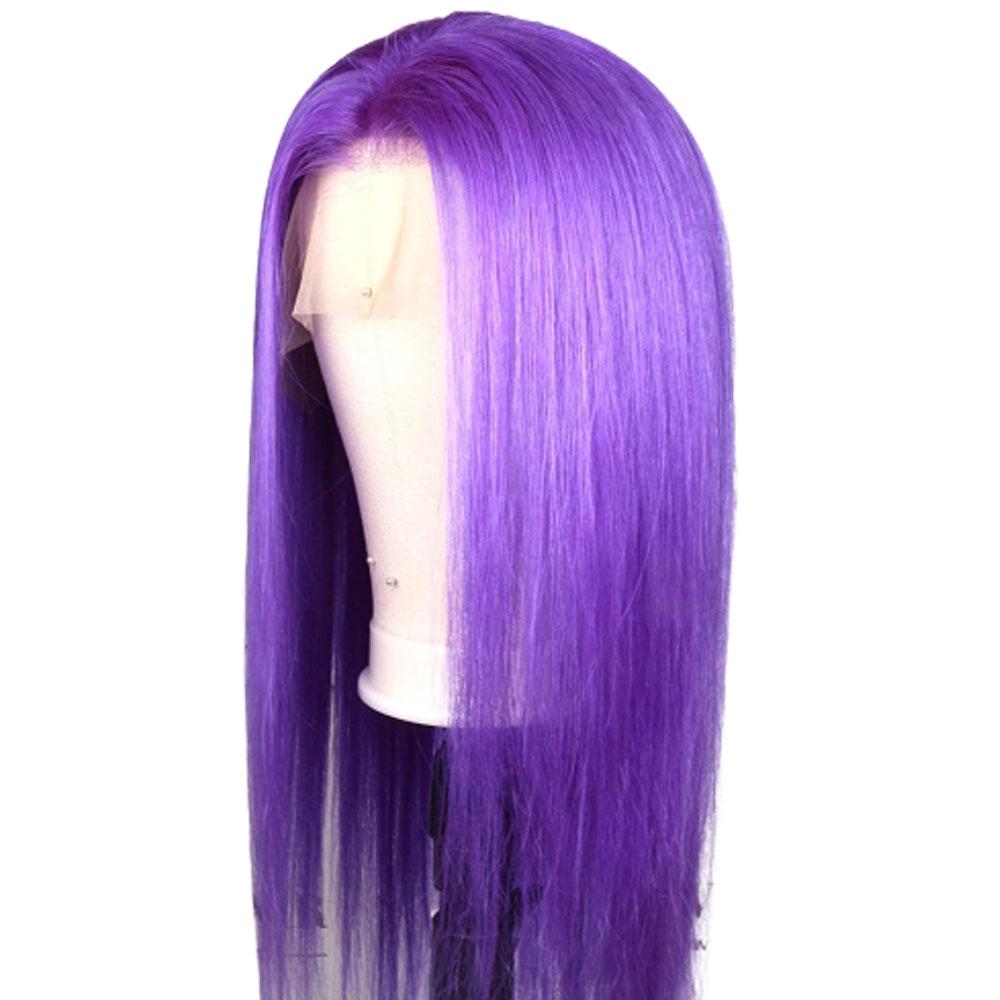 Purple Wigs Human Hair Purple Lace Front Colored Wigs SULMY | SULMY.