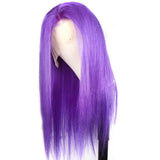 Purple Wigs Human Hair Purple Lace Front Colored Wigs SULMY | SULMY.