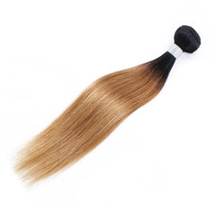 Sulmy 1 Bundle 1b/#27 Two Tone Colored Straight Ombre Brazilian Human Hair Weave | SULMY.