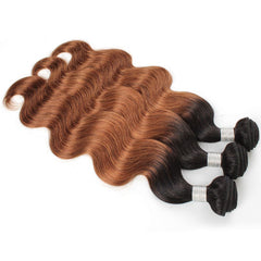 Sulmy 3 Bundles With Closure 1b #30 Ombre body wave Brazilian Hair Weave | SULMY.