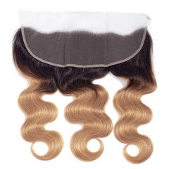 Sulmy 3 Bundles With Frontal Closure 1b #27 Ombre body wave Brazilian Hair Weave | SULMY.
