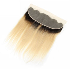 Ombre 613 Bundles With Frontal Straight Blonde Human Hair Dark Roots | SULMY.