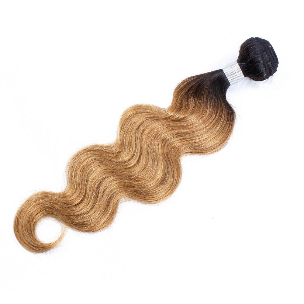 Sulmy 3 Bundles 1b/#27 Two Tone Colored body wave Ombre Brazilian Human Hair Weave | SULMY.