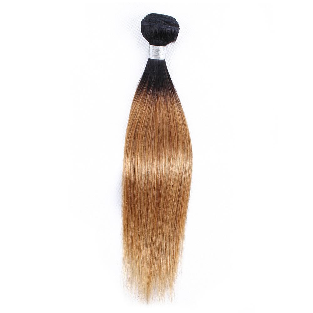 Sulmy 1 Bundle 1b/#27 Two Tone Colored Straight Ombre Brazilian Human Hair Weave | SULMY.