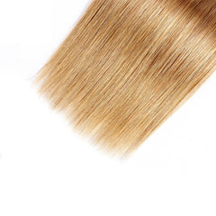 Sulmy 3 Bundles With Frontal Closure 1b #27 Ombre Straight Brazilian Hair Weave | SULMY.