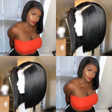 SULMY Lace Front Bob Wigs Human Hair Short Frontal Wigs -Silky Straight | SULMY.