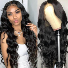 SULMY HD Lace Front Wig 100% Human Hair Silky body Wave