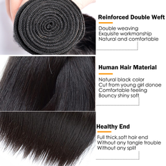 Bundles with Frontal Body Wave Brazilian Virgin Human Hair Weave Bundles 3+1 | SULMY.