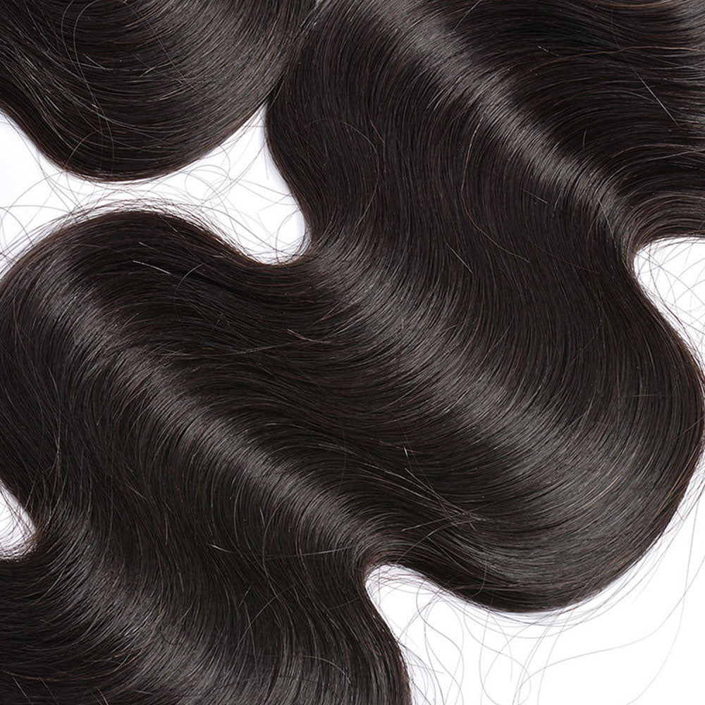 Bundles with Closure Body Wave Brazilian Virgin Human Hair Weave Bundles 3+1 | SULMY.