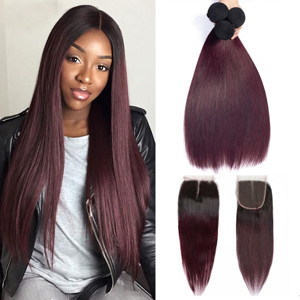 Human hair sales weave color 99j