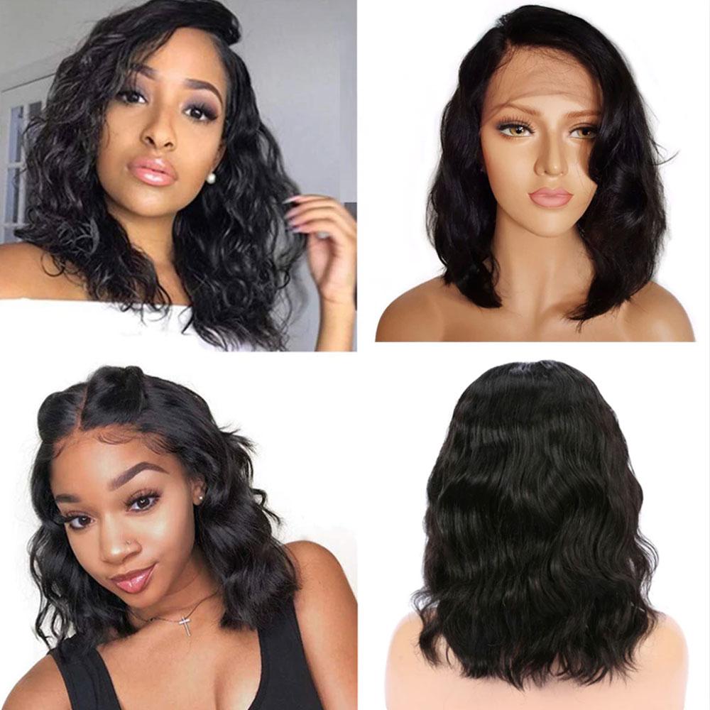 Side Part Lace Closure Bob Wigs 4x4 Glueless Human Hair Lace Wigs Pre-plucked 180% Density -SULMY | SULMY.