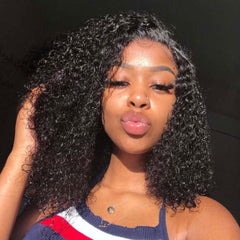 Middle Part Closure Bob Wigs 4x4 Glueless Human Hair Lace Wigs Pre-plucked 180% Density -SULMY | SULMY.
