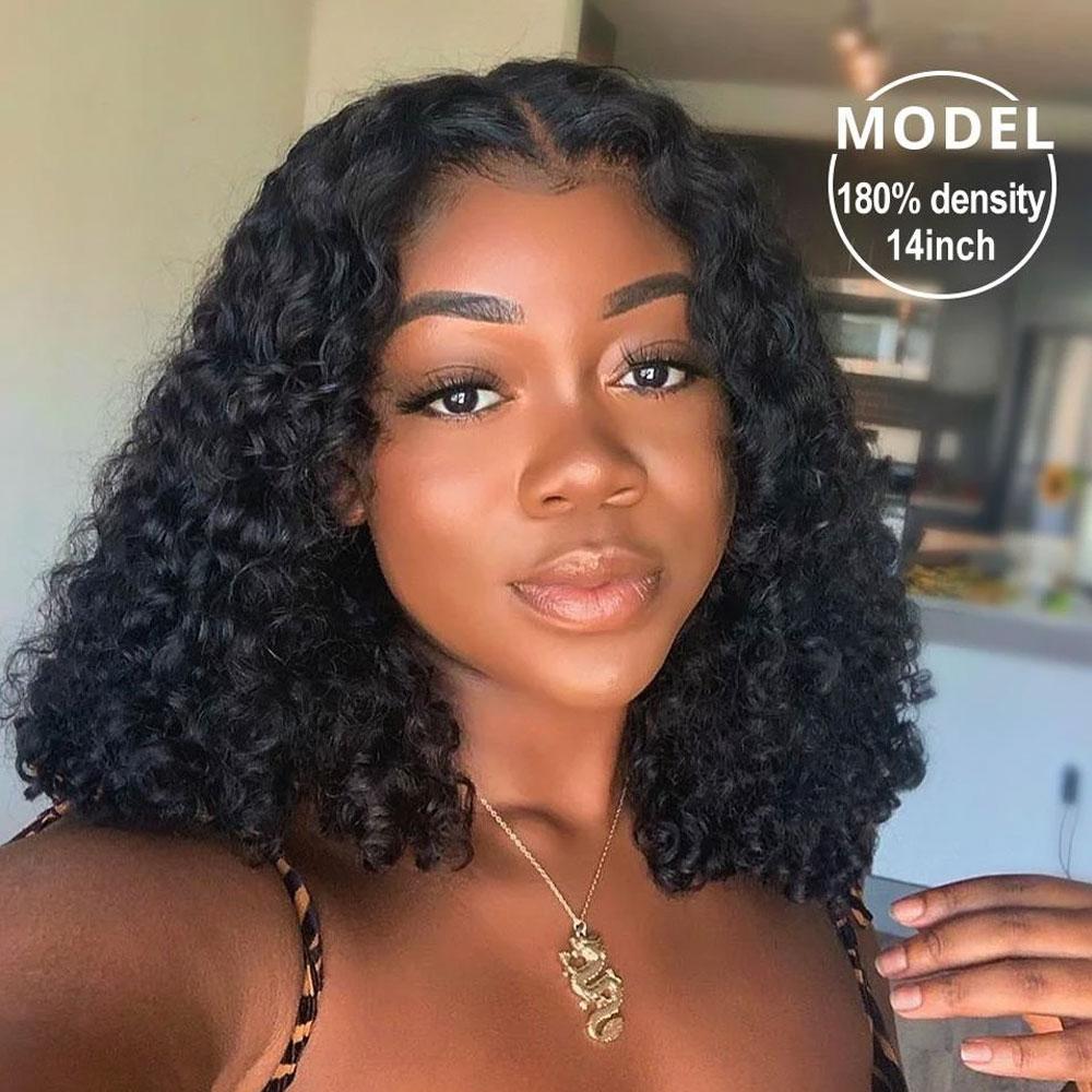 Side Part Lace Closure Bob Wigs 4x4 Glueless Human Hair Lace Wigs Pre-plucked 180% Density -SULMY | SULMY.