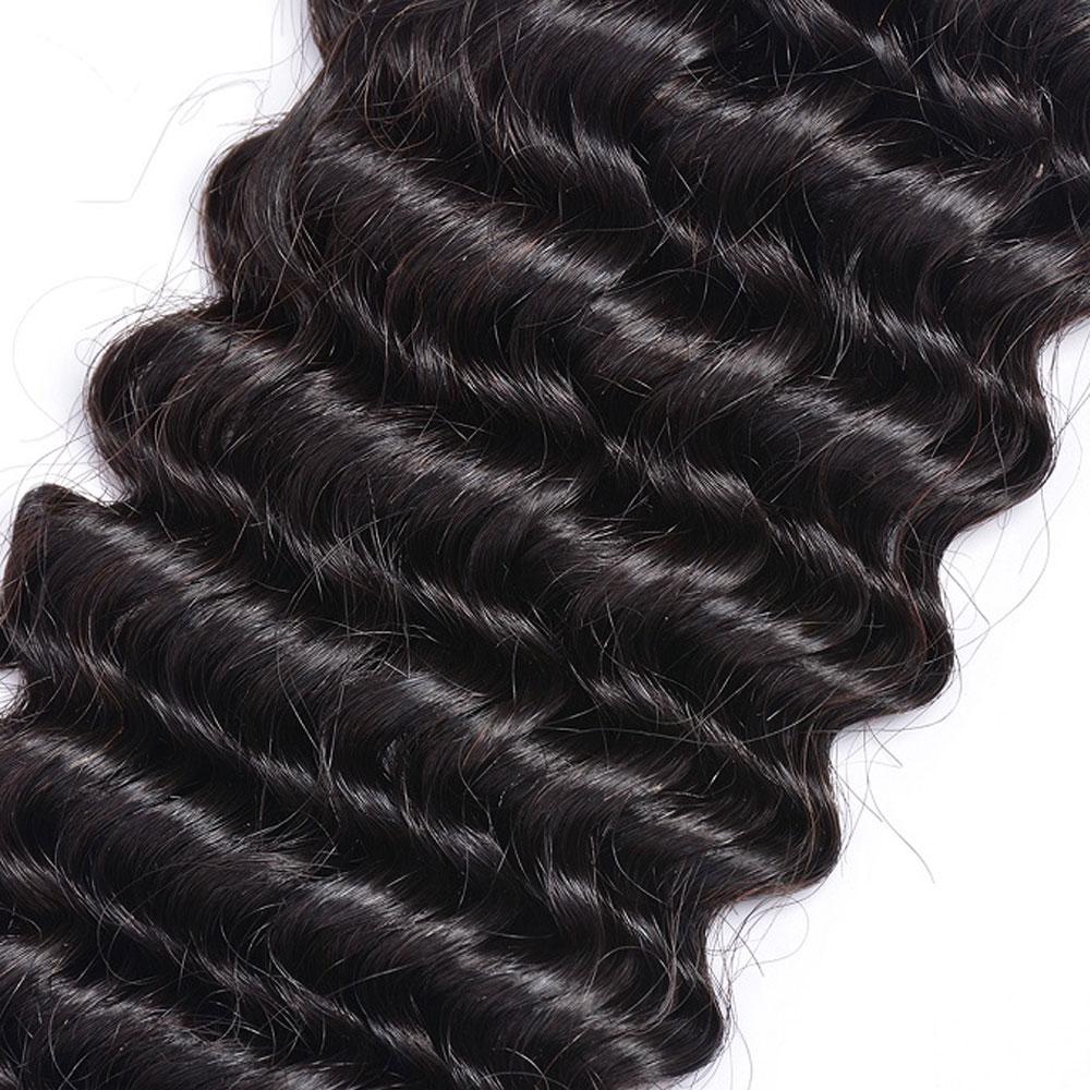 3 Bundles Deal Deep Wave Brazilian Virgin Human Hair Weave Bundles | SULMY.