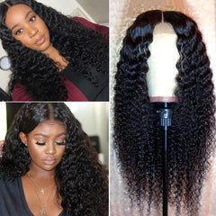 Lace Front Human Hair Wigs 13x4 Lace Wig Deep Wave, Pre-plucked, 180% Density-SULMY | SULMY.