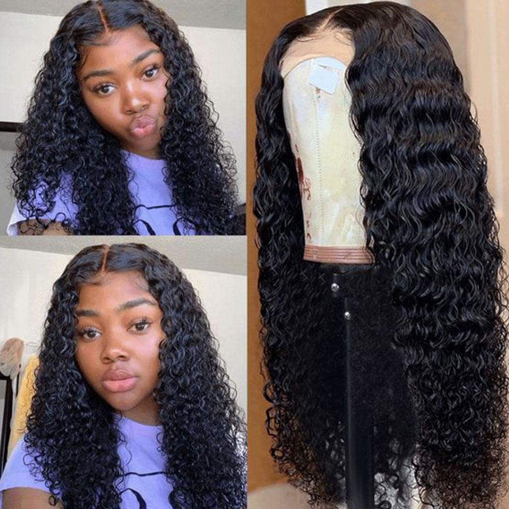 Lace Front Human Hair Wigs 13x4 Lace Wig Deep Wave, Pre-plucked, 180% Density-SULMY | SULMY.