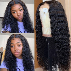 Lace Front Human Hair Wigs 13x4 Lace Wig Deep Wave, Pre-plucked, 180% Density-SULMY | SULMY.