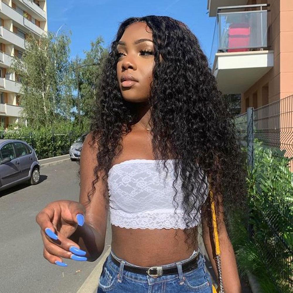 Lace Front Human Hair Wigs 13x4 Lace Wig Deep Wave, Pre-plucked, 180% Density-SULMY | SULMY.