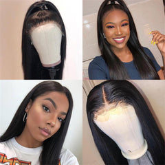 SULMY HD Lace Front Wig 100% Human Hair Silky Straight