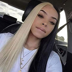 Colored Human Hair Wigs Dyed Transparent Lace Front Wig | SULMY.