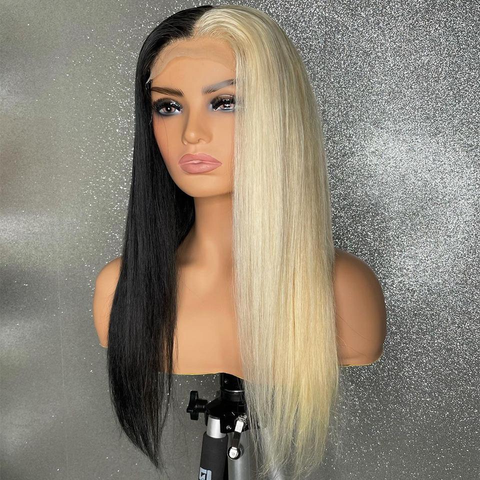 Colored Human Hair Wigs Dyed Transparent Lace Front Wig | SULMY.