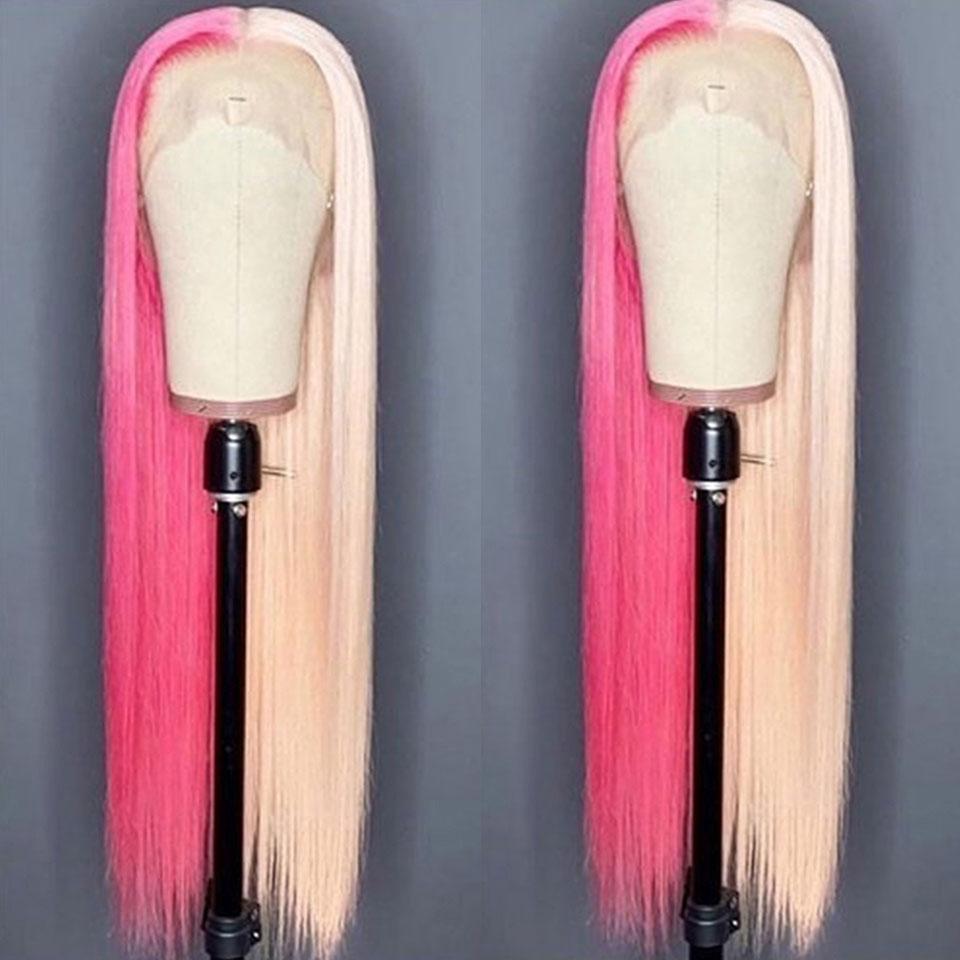 Colored Human Hair Wigs Dyed Transparent Lace Front Wig | SULMY.