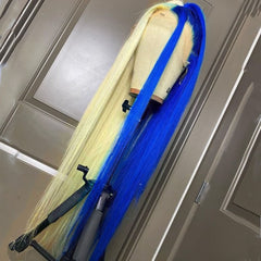 Colored Human Hair Wigs Dyed Transparent Lace Front Wig | SULMY.