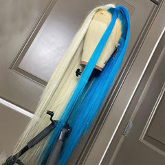 Colored Human Hair Wigs Dyed Transparent Lace Front Wig | SULMY.