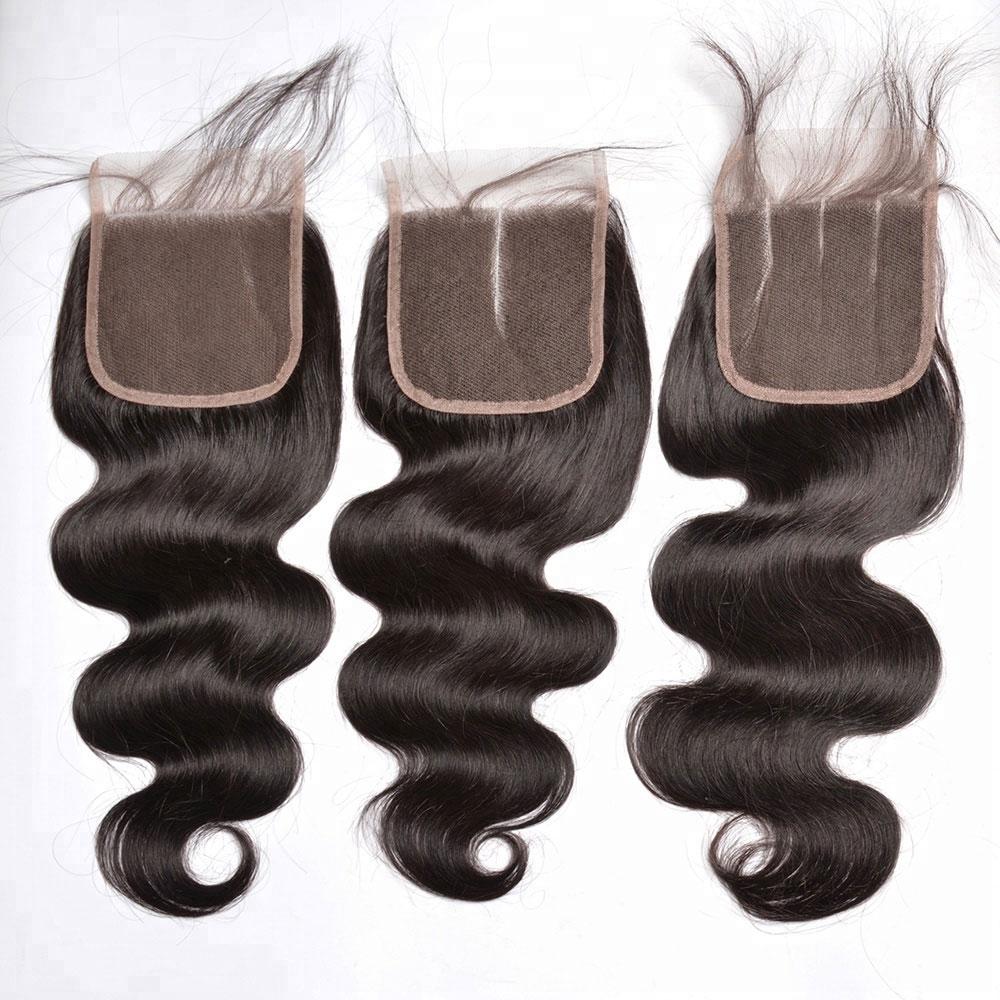 Bundles with Closure Body Wave Brazilian Virgin Human Hair Weave Bundles 3+1 | SULMY.