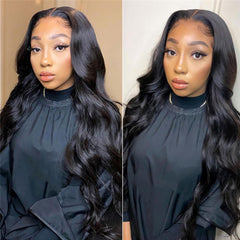 Lace Front Human Hair Wigs 13x4 Lace Wig Body Wave, Pre-plucked, 180% Density-SULMY | SULMY.