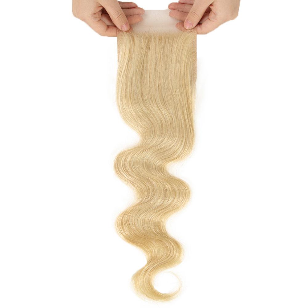 Orange Hair Weave Bundles With Blonde Closure Streaks In Front | SULMY.