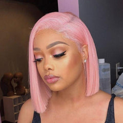 Colored Bob Wigs Human Hair Lace Wigs 180% Denstity Pre-plucked SULMY | SULMY.