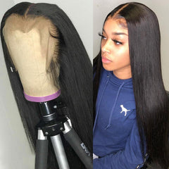 360 Lace Wig Pre-plucked Human Hair Brazilian Lace Frontal Wig -Silky Straight SULMY | SULMY.
