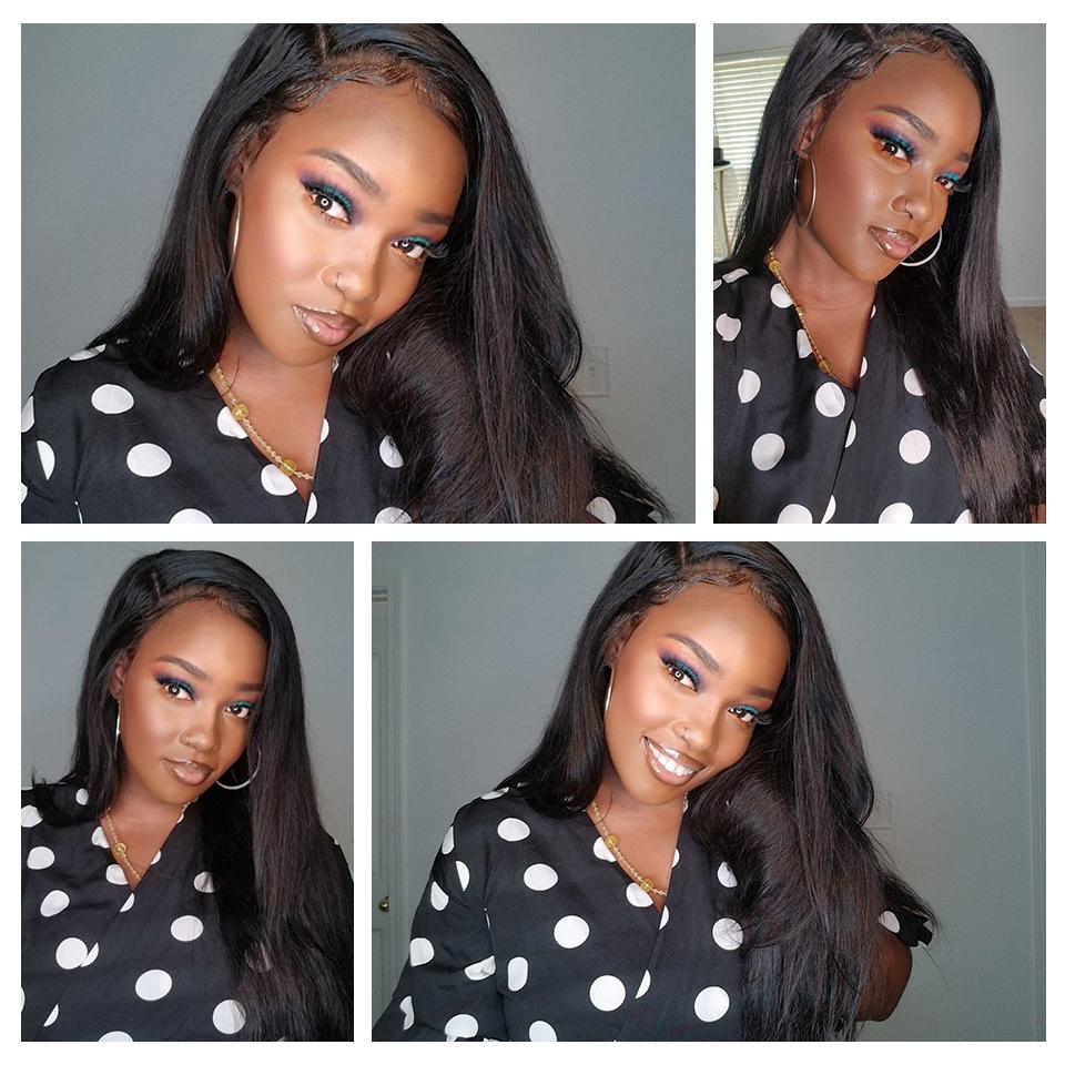 Lace Front Human Hair Wigs 13x4 Lace Wig Silky Straight, Pre-plucked, 180% Density-SULMY | SULMY.