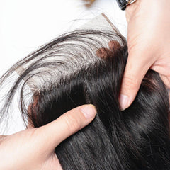 Bundles with Closure Silky Straight Brazilian Virgin Human Hair Weave Bundles 3+1 | SULMY.