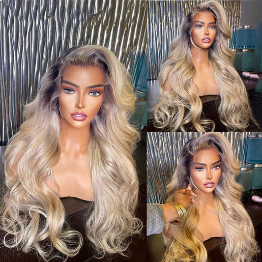 SULMY Ash Blonde Wigs Human Hair