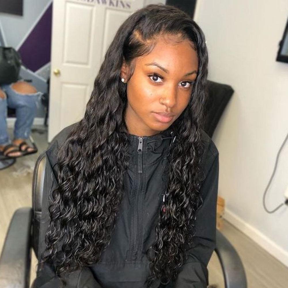 4x4 Lace Closure Wig Pre Plucked Closure Wigs 180% Density -Water Wave -SULMY | SULMY.