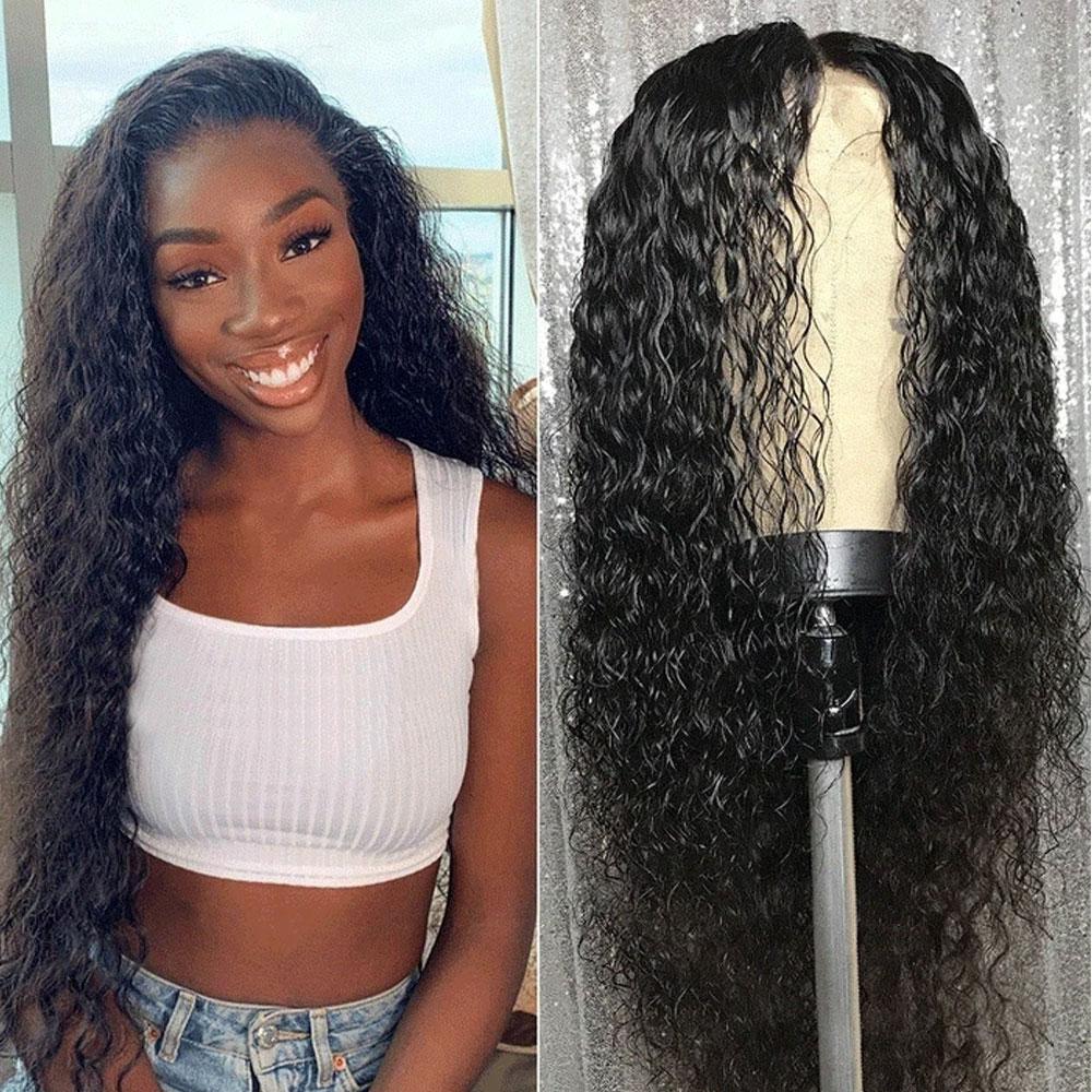 4x4 Lace Closure Wig Pre Plucked Closure Wigs 180% Density -Water Wave -SULMY | SULMY.
